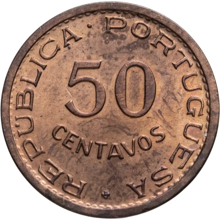 Португальский Тимор 50 сентаво (centavos) 1970