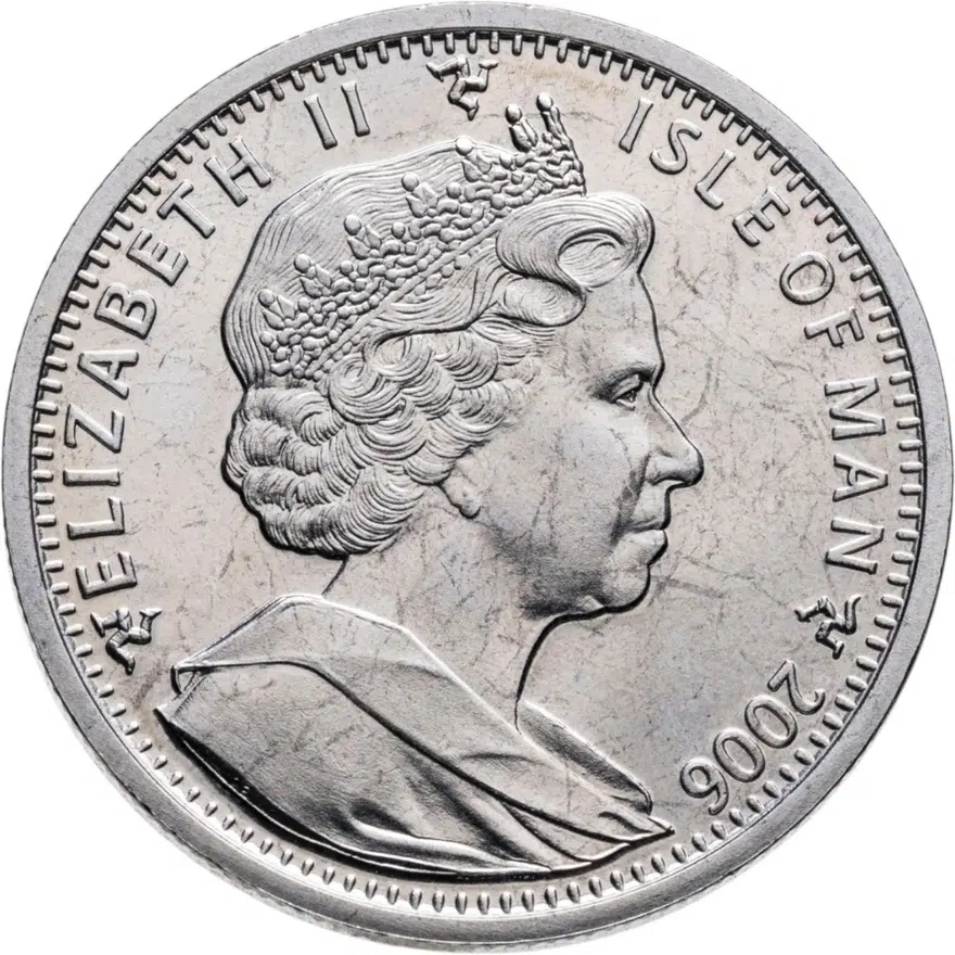 Остров Мэн 1 крона (crown) 2006 "Кошки - Домашняя короткошерстная кошка", реверс