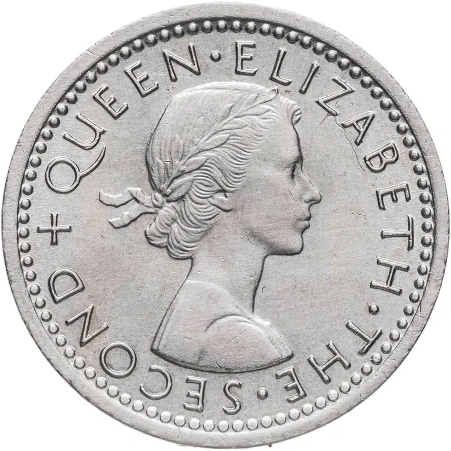 Новая Зеландия 3 пенса (pence) 1965, реверс