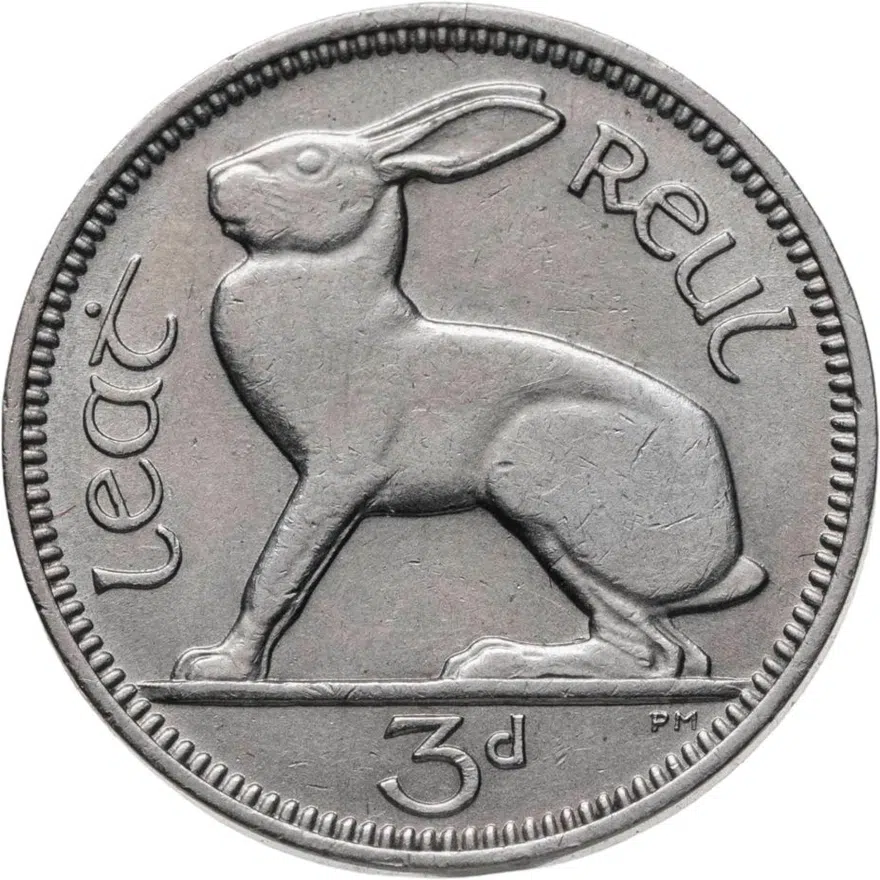 Ирландия 3 пенса (pence) 1962
