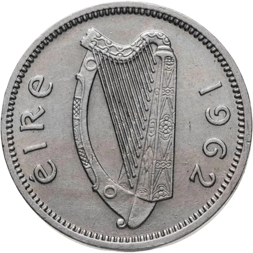 Ирландия 3 пенса (pence) 1962, реверс