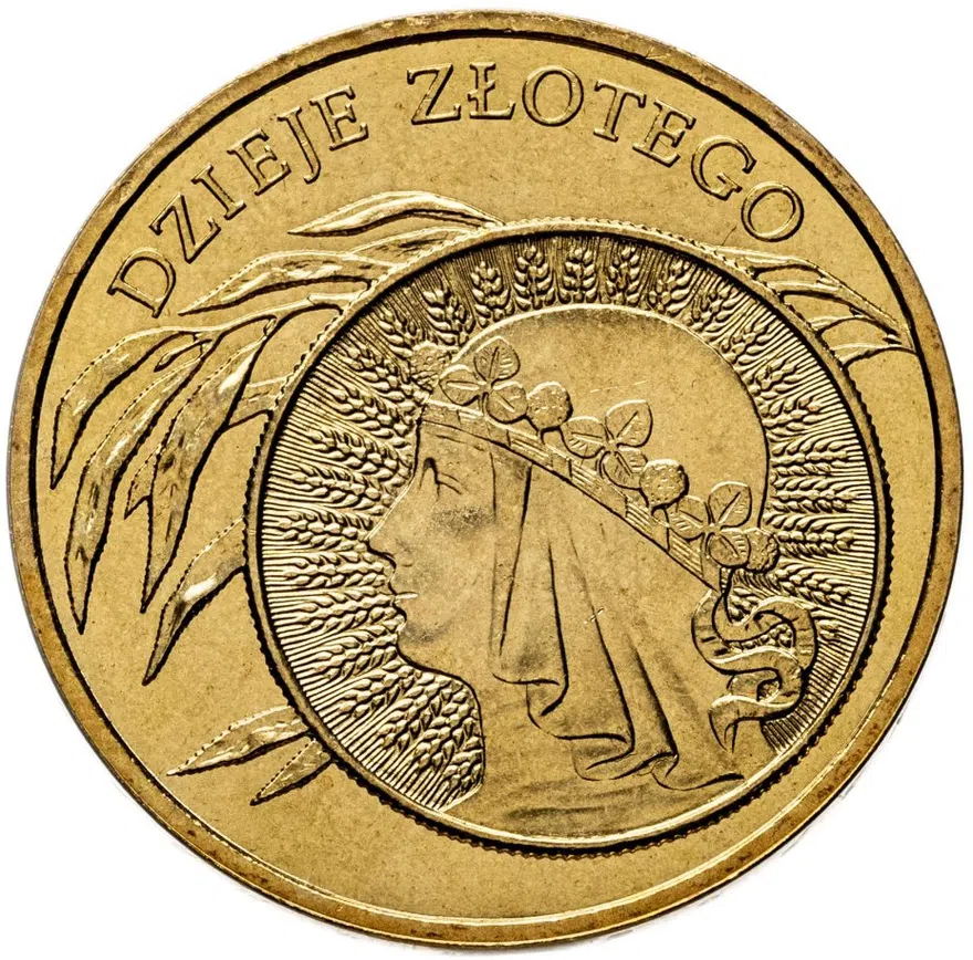 Польша 2 злотых (zlote) 2006  История польского злотого - 10 злотых 1932 года, аверс