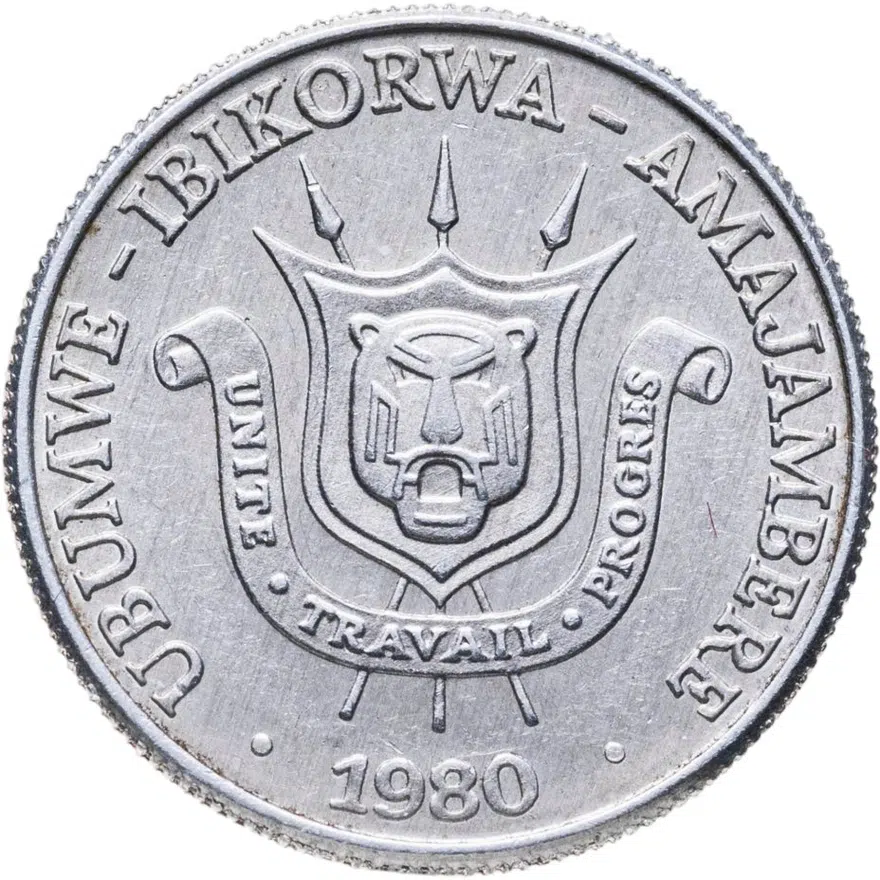 Бурунди 1 франк (franc) 1980, реверс