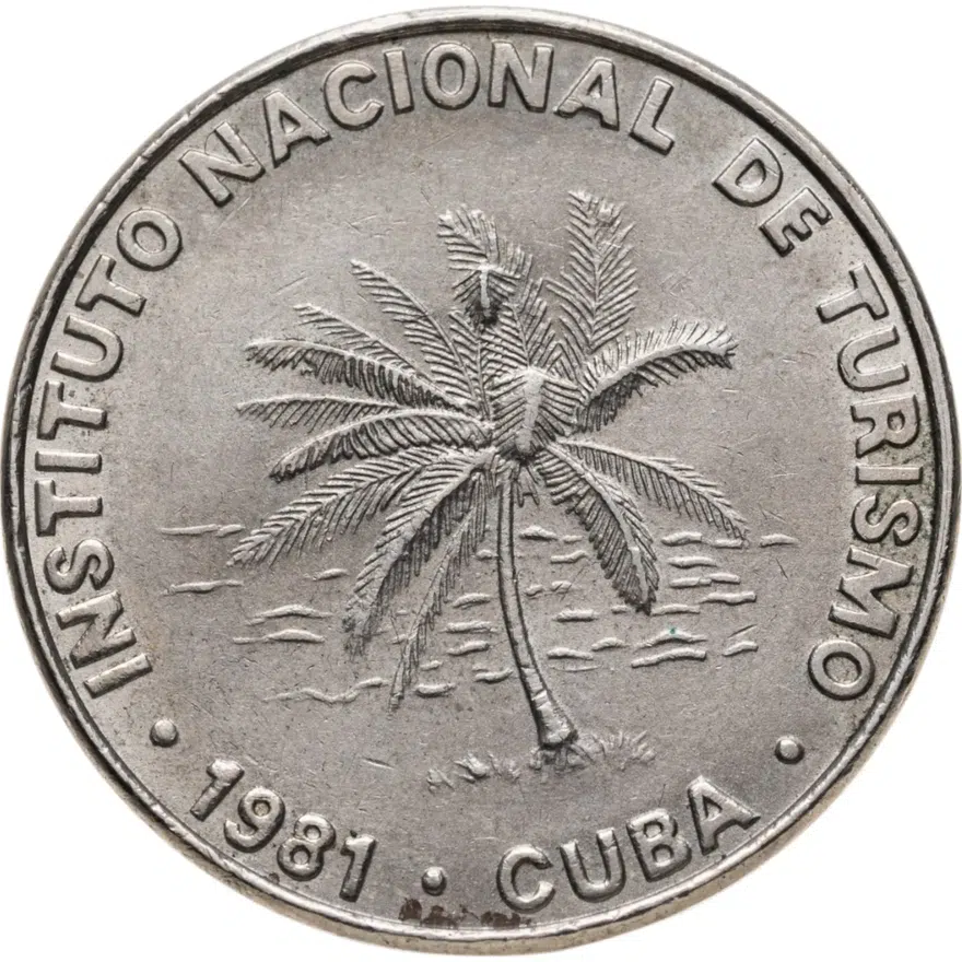 Куба 50 сентаво (centavos) 1981 INTUR, аверс