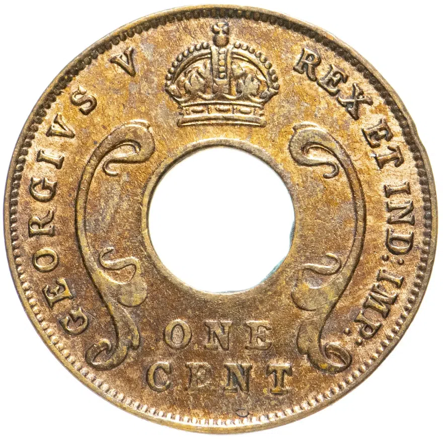 Британская Восточная Африка 1 цент (cent) 1923, реверс