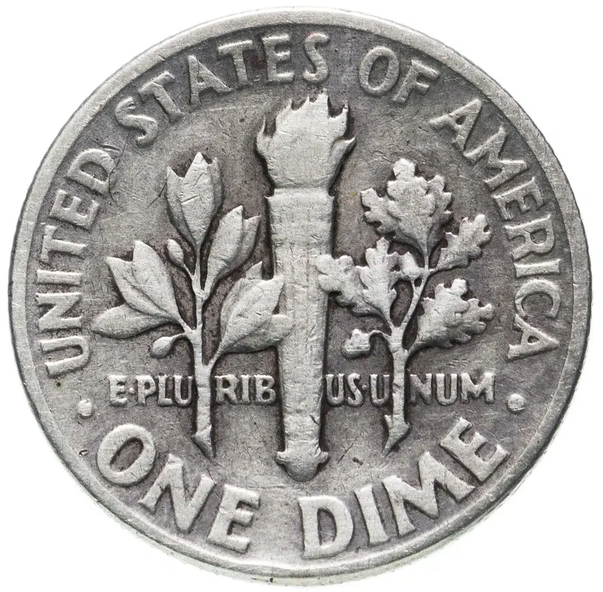 США 10 центов (one dime) 1948, реверс