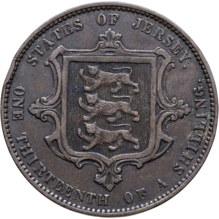 Джерси 1/13 шиллинга (shilling) 1871