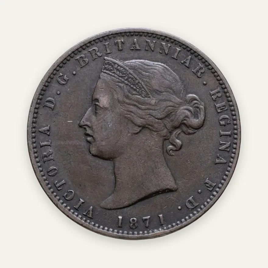 Джерси 1/13 шиллинга (shilling) 1871, реверс