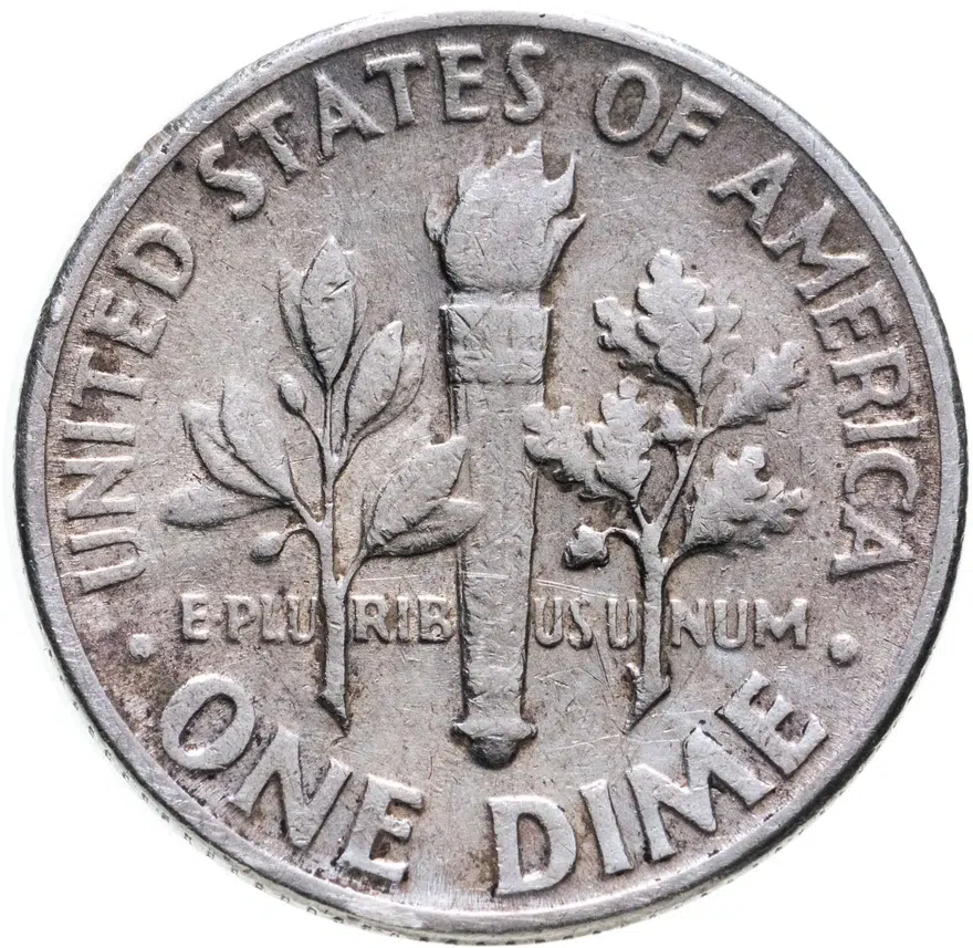 США 10 центов (дайм, one dime) 1951, реверс