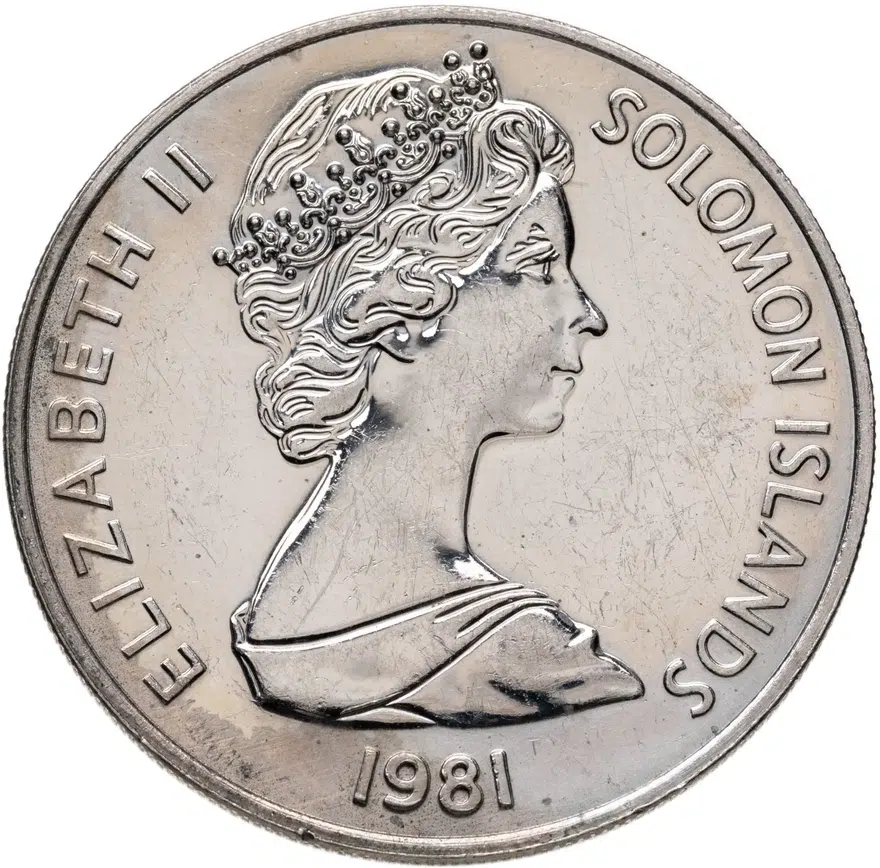 Соломоновы Острова 20 центов (cents) 1981, реверс