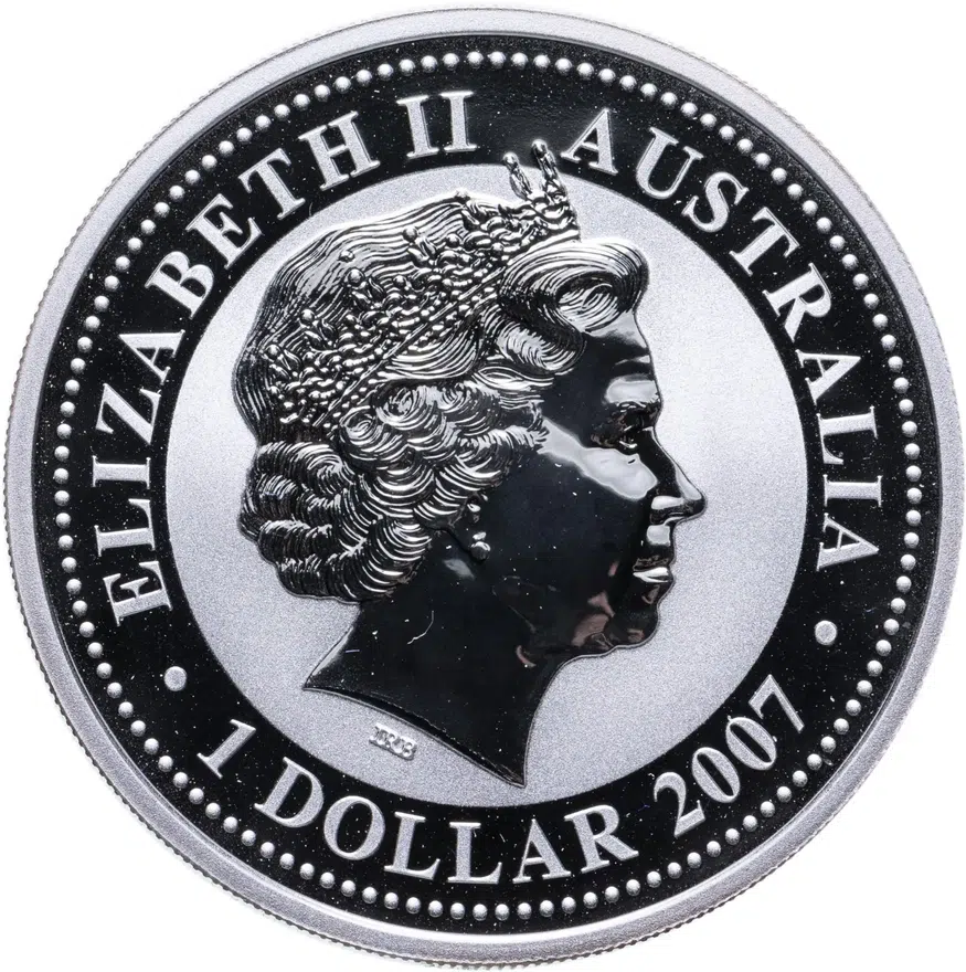 Австралия 1 доллар (dollar) 2010  Восточный календарь - Год Тигра, реверс