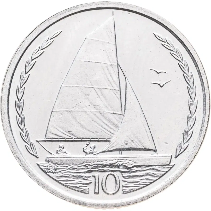 Остров Мэн 10 пенсов (pence) 1996, реверс