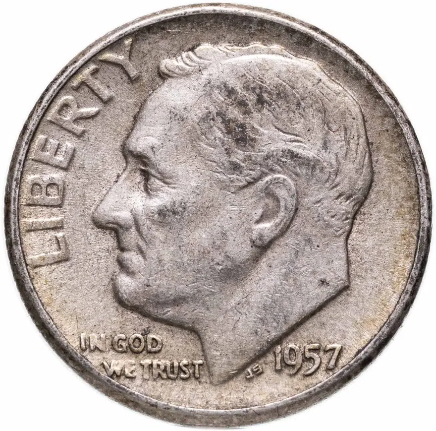 США 1 дайм (10 центов) 1957