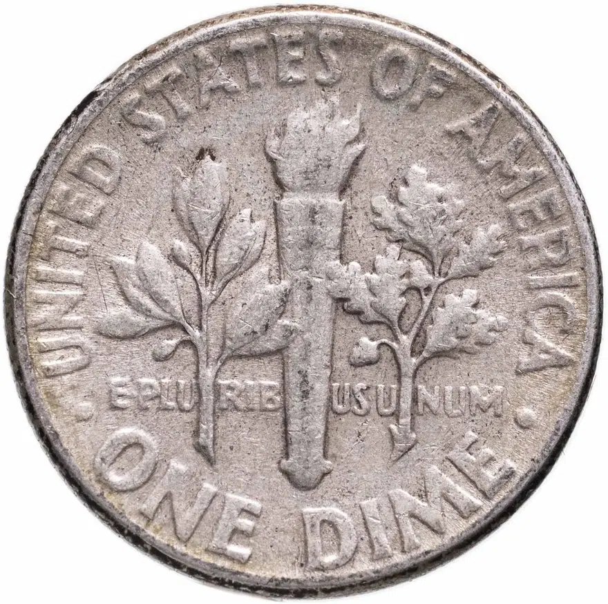 США 1 дайм (10 центов) 1957, реверс