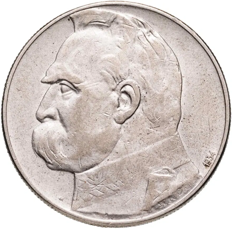 Польша 10 злотых 1934, аверс