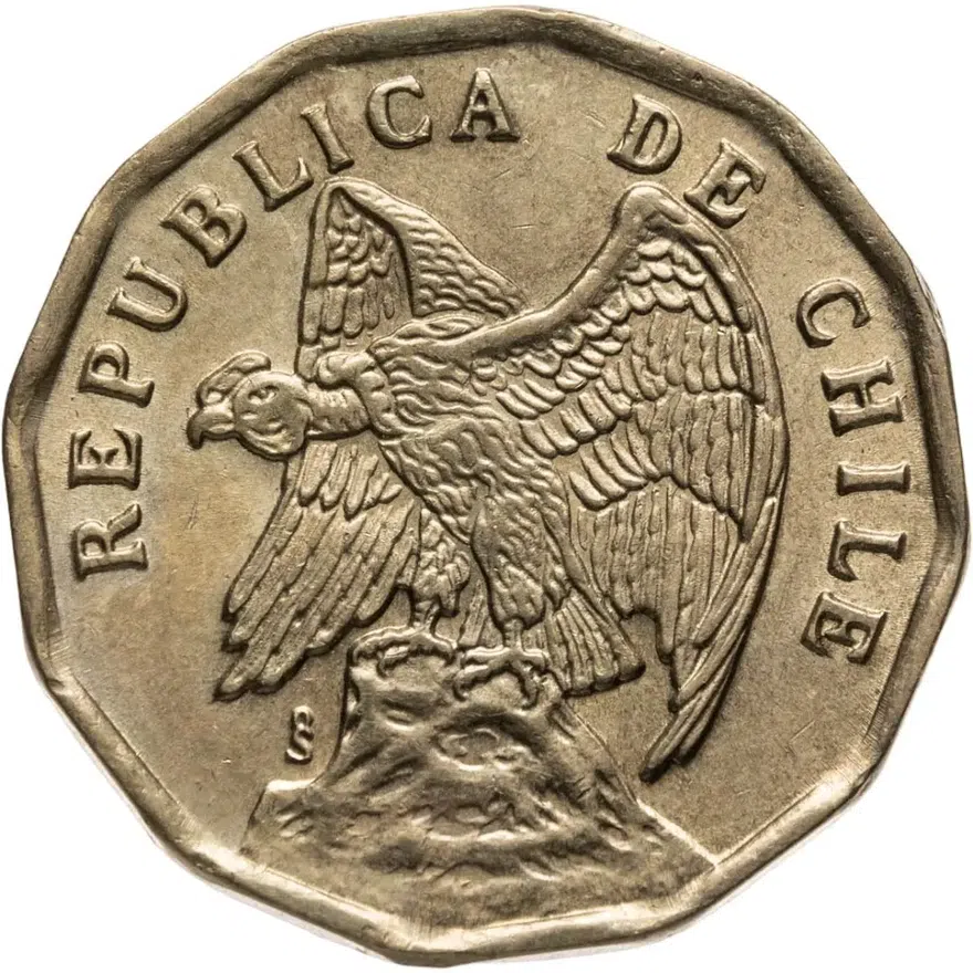 Чили 5 сентаво (centavos) 1975, реверс