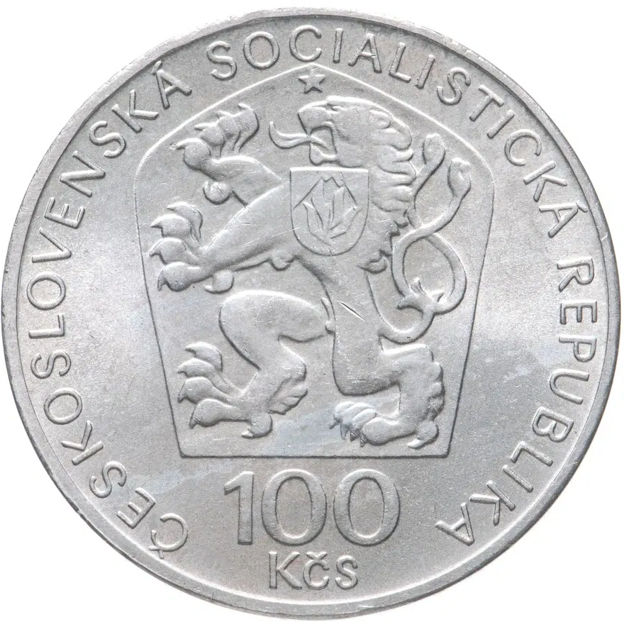 Чехословакия 100 крон (korun) 1974  150 лет со дня рождения Бедржиха Сметаны, реверс