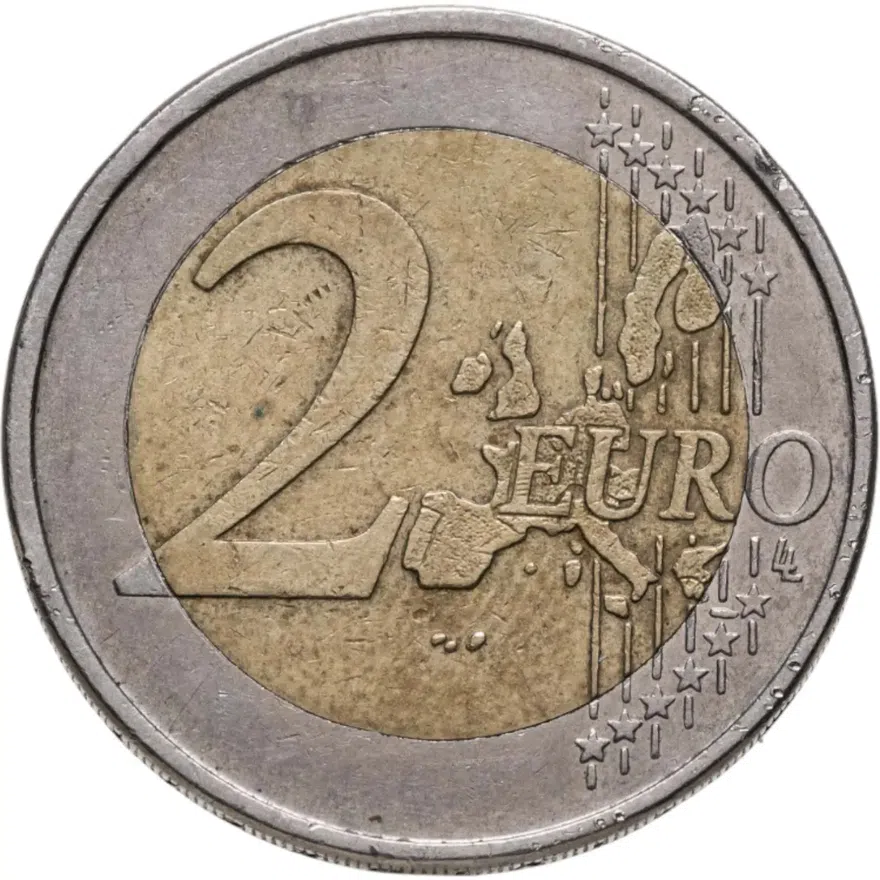Германия 2 евро (euro) 2002 G  знак монетного двора: "G" - Карлсруэ