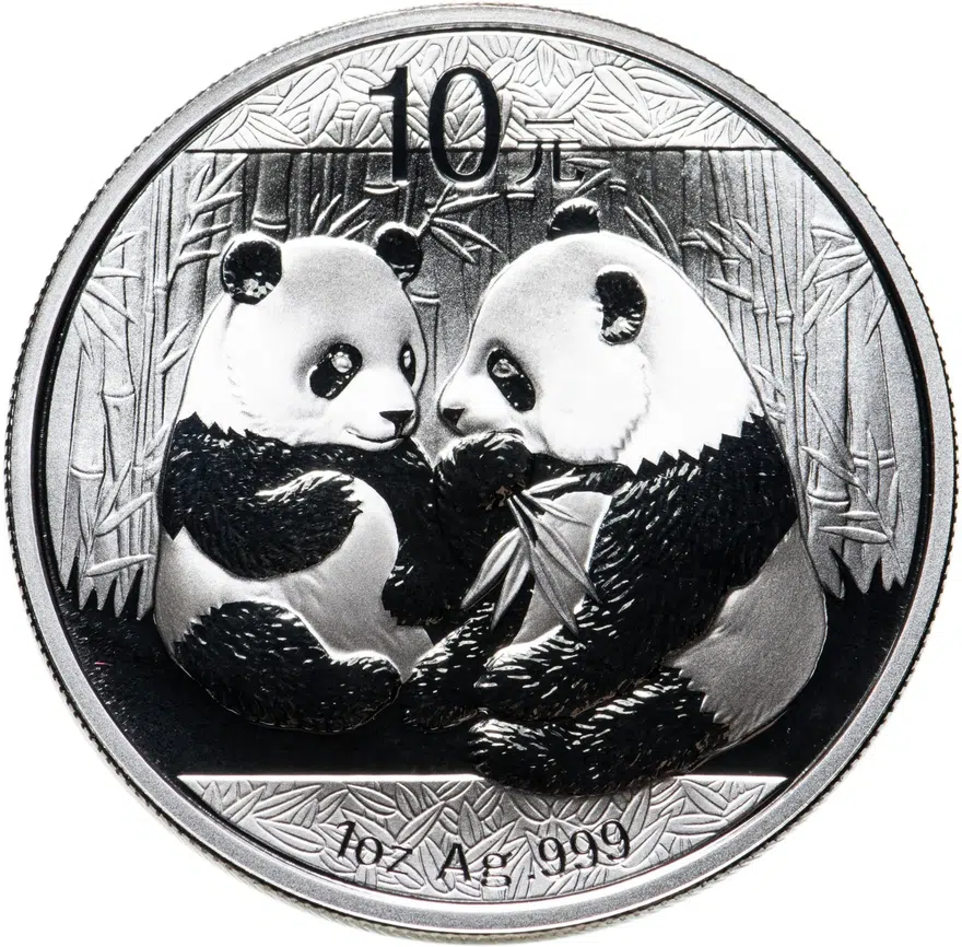 Китай 10 юаней (yuan) 2009  Панда