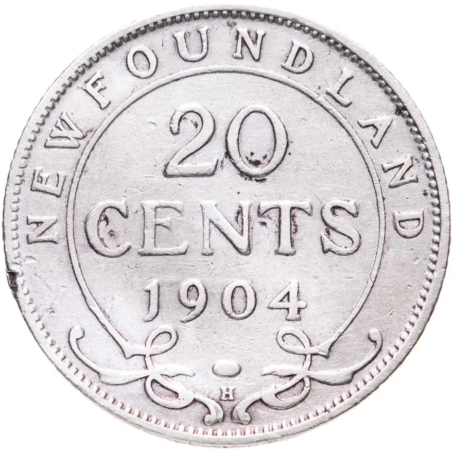 Ньюфаундленд 20 центов (cents) 1904
