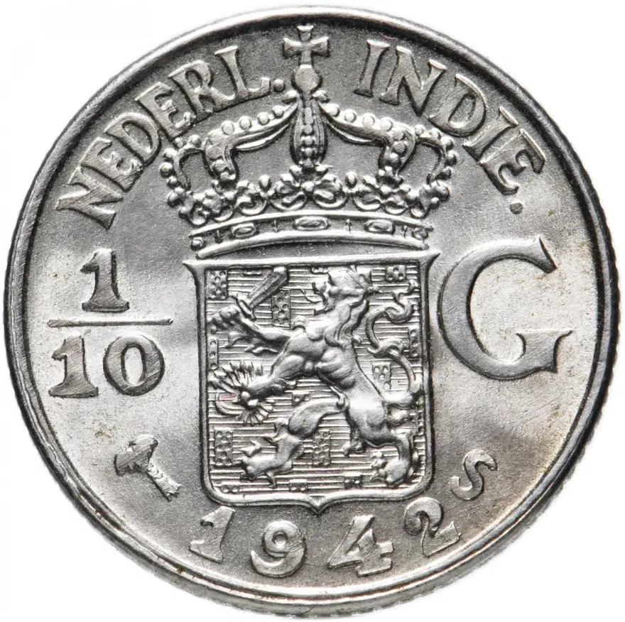 Голландская Ост-Индия 1/10 гульдена 1942