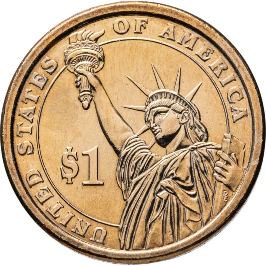 США 1 доллар (dollar) 2011 D Президент США - Улисс Грант (1869-1877) знак монетного двора: "D" - Денвер