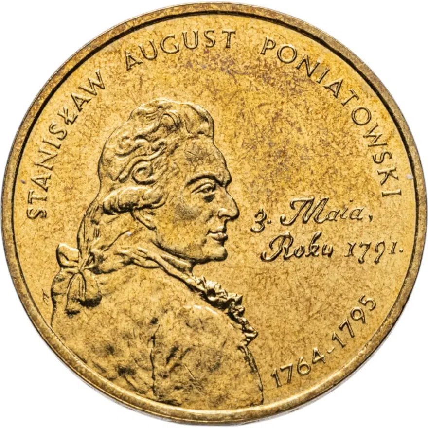 Польша 2 злотых (zlote) 2005  Польские Короли - Станислав II Август Понятовский (1764-1795), аверс