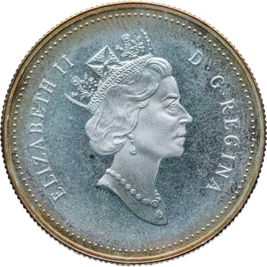 Канада 50 центов (cents) 1998 "Гиганты океана - Голубой кит", реверс