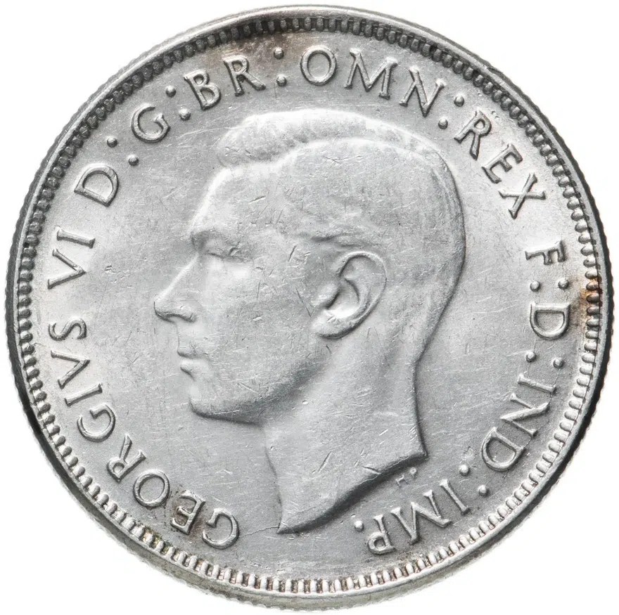 Австралия 2 шиллинга (флорин, shillings) 1944   Без отметки монетного двора