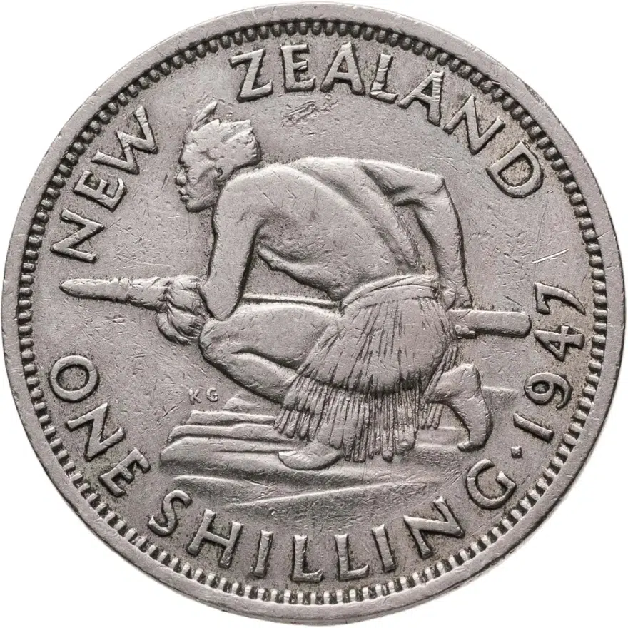 Новая Зеландия 1 шиллинг (shilling) 1947