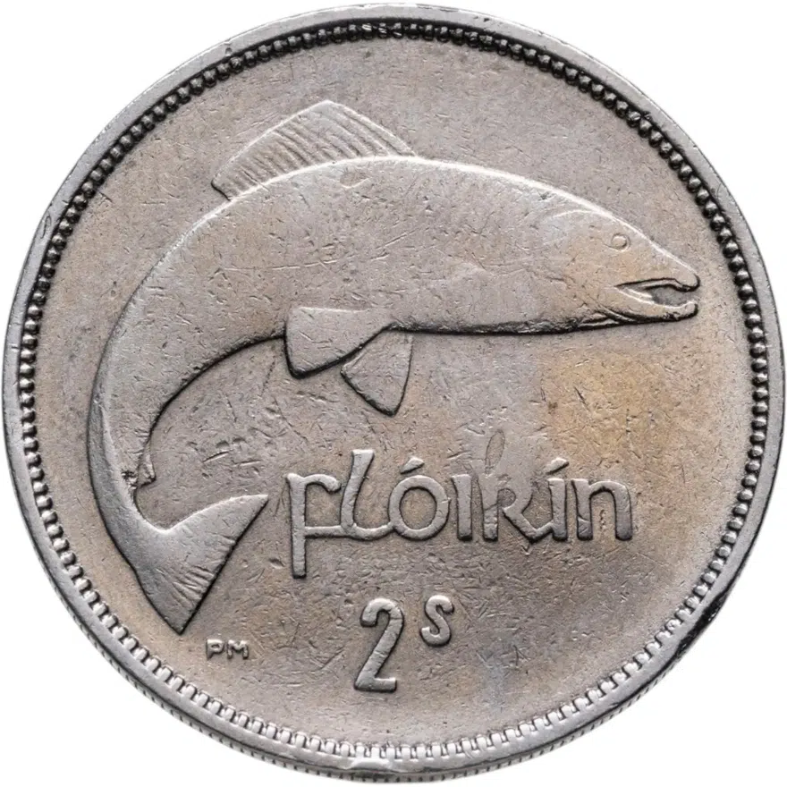 Ирландия 2 шиллинга (флорин, shillings) 1951, реверс