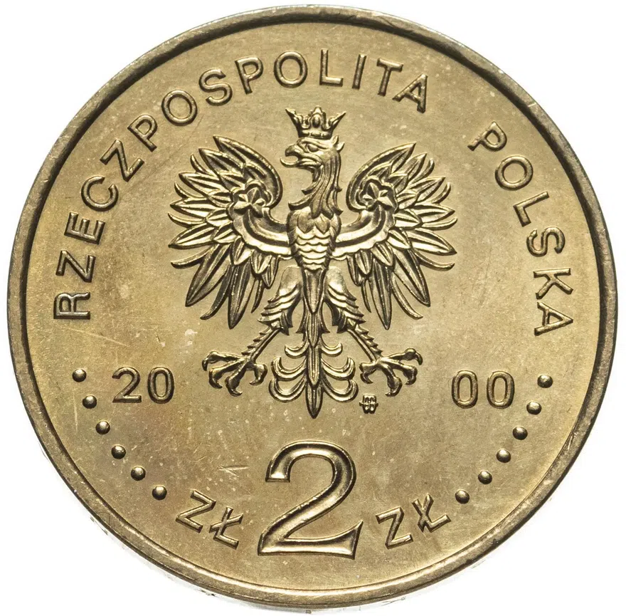 Польша 2 злотых (zlote) 2000  Великий Юбилей 2000 года, реверс
