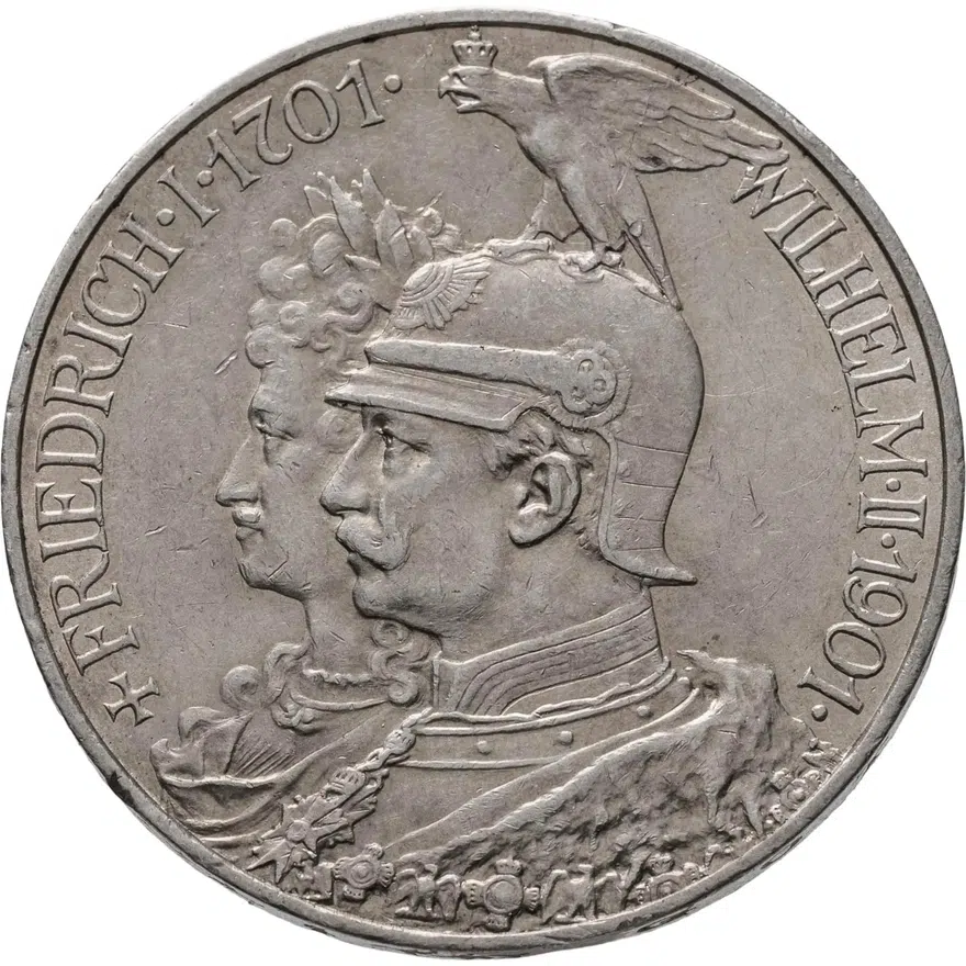 Германия (Империя) 5 марок (mark) 1901  200 лет Пруссии