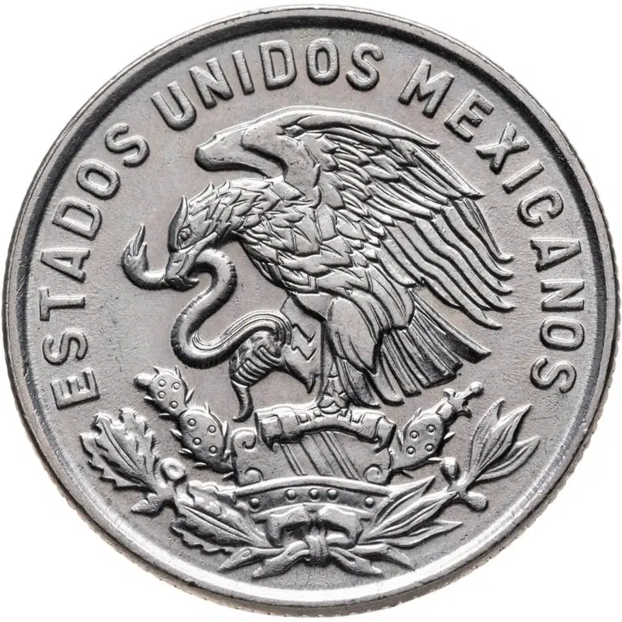 Мексика 50 сентаво (centavos) 1968, реверс