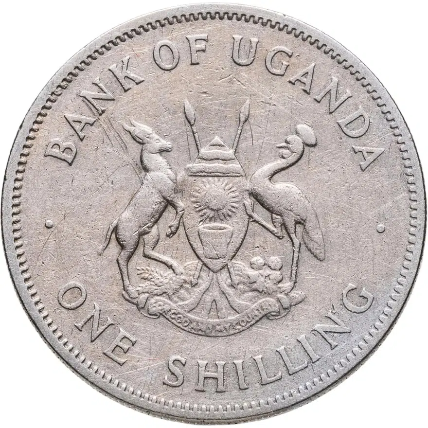 Уганда 1 шиллинг (shilling) 1968, аверс