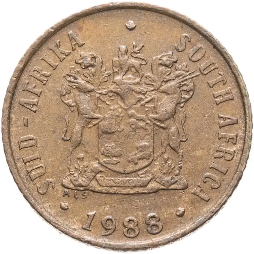 ЮАР 1 цент (cent) 1988, реверс