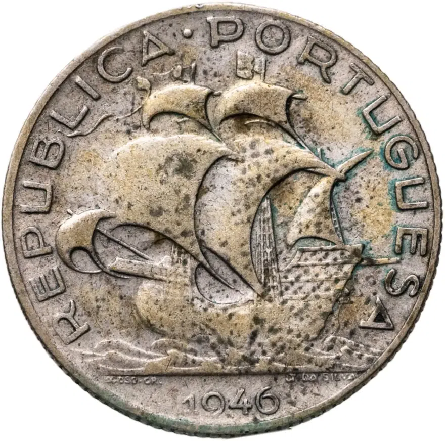 Португалия 2,5 эскудо (escudos) 1946, реверс