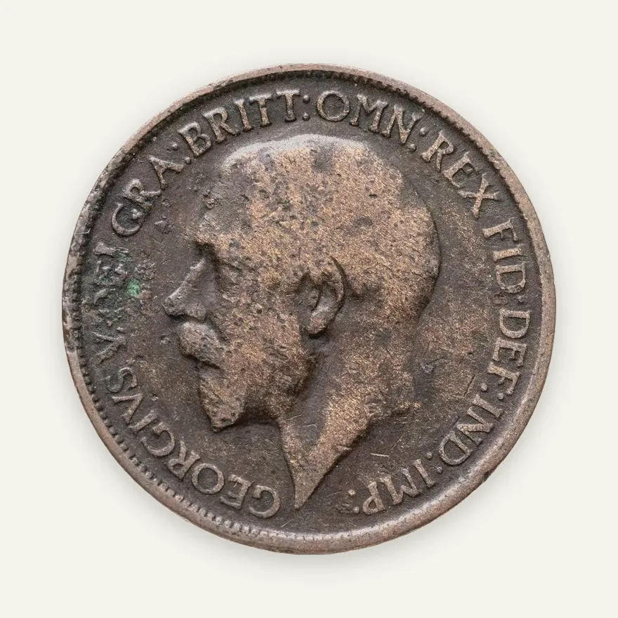 Великобритания 1/2 пенни (penny) 1919, реверс