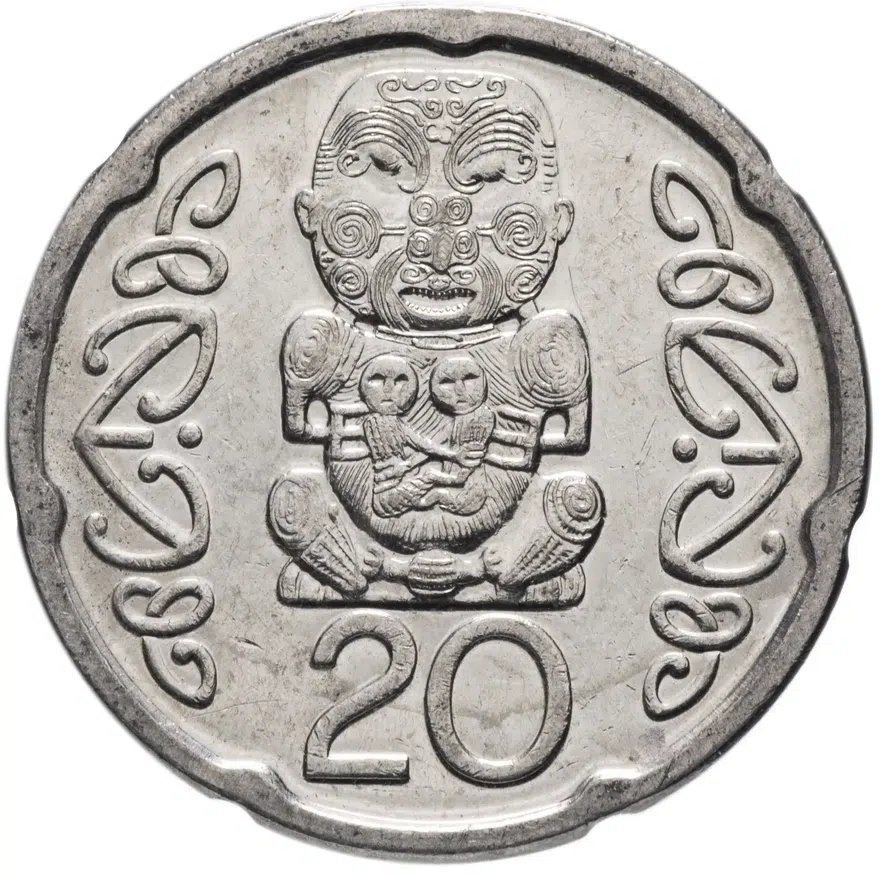 Новая Зеландия 20 центов (cents) 2008, реверс