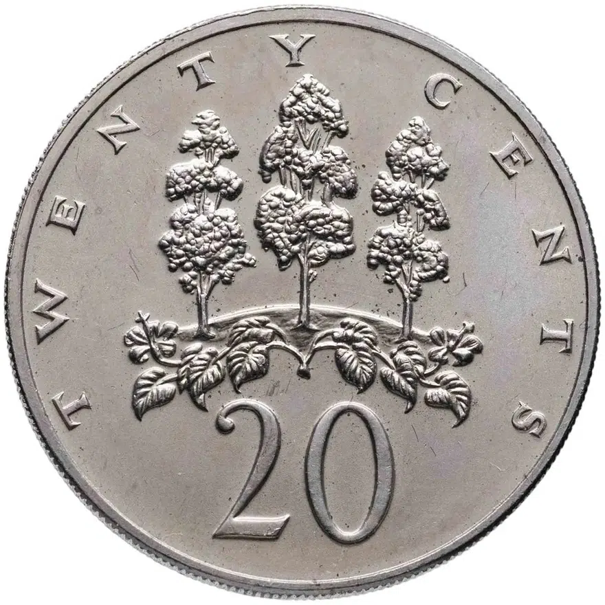 Ямайка 20 центов (cents) 1973