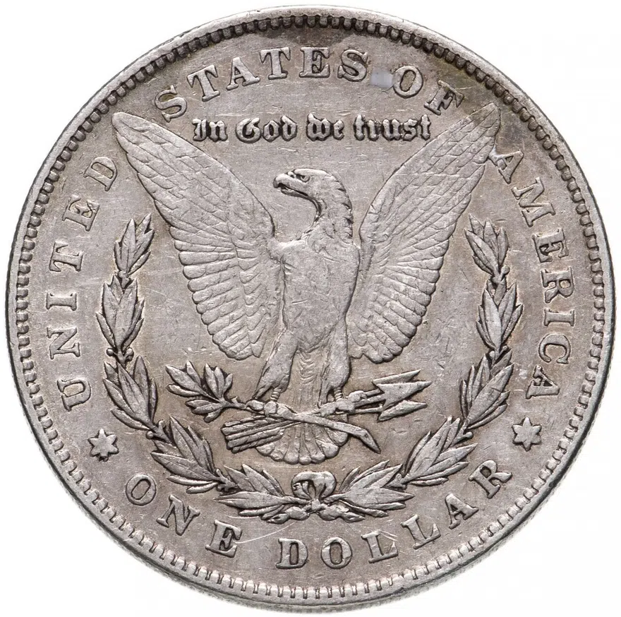 США 1 доллар (dollar) 1878  Доллар Моргана Без отметки монетного двора, реверс
