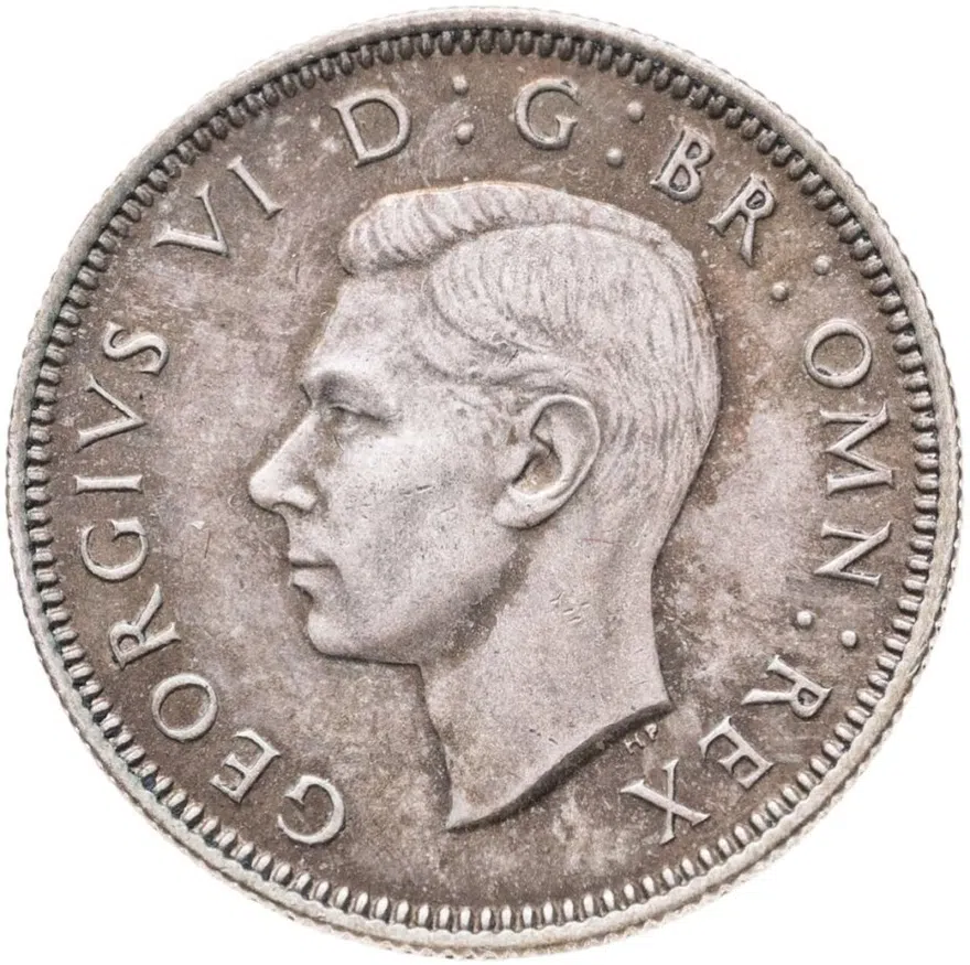 Великобритания 1 шиллинг (shilling) 1937 Английский шиллинг - лев, стоящий на короне