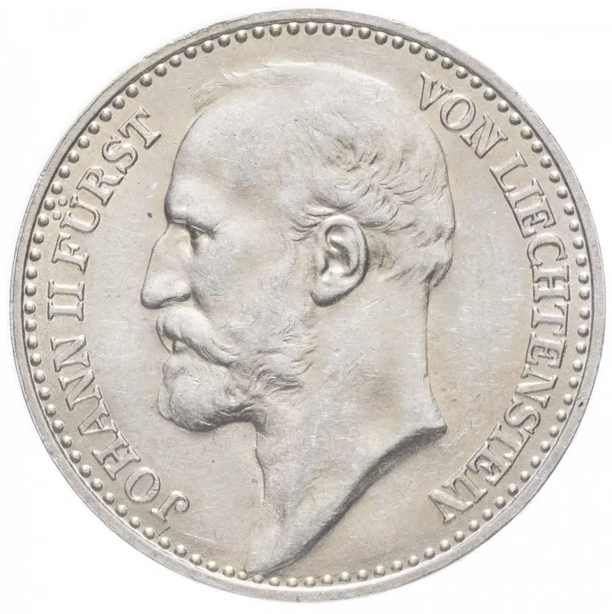 Лихтенштейн 1 крона (krone) 1904, реверс