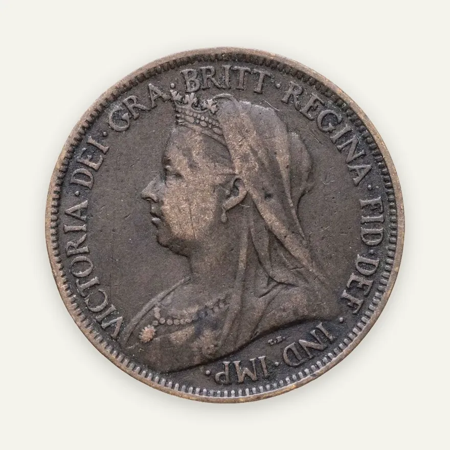 Великобритания 1/2 пенни (penny) 1895, аверс
