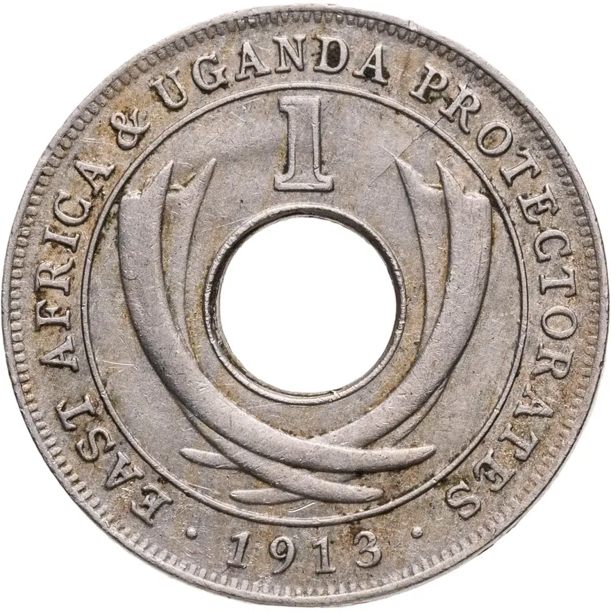 Британская Восточная Африка и Уганда 1 цент (cent) 1913, реверс