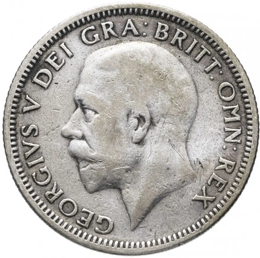 Великобритания 1 шиллинг 1933, аверс