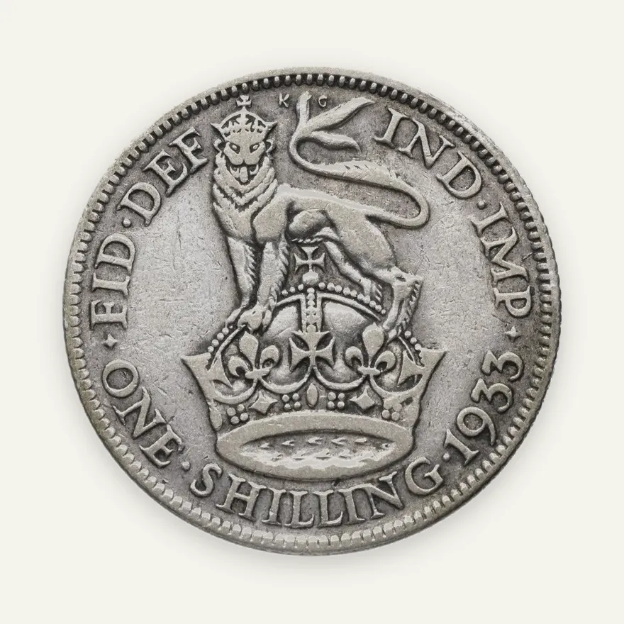 Великобритания 1 шиллинг 1933, реверс