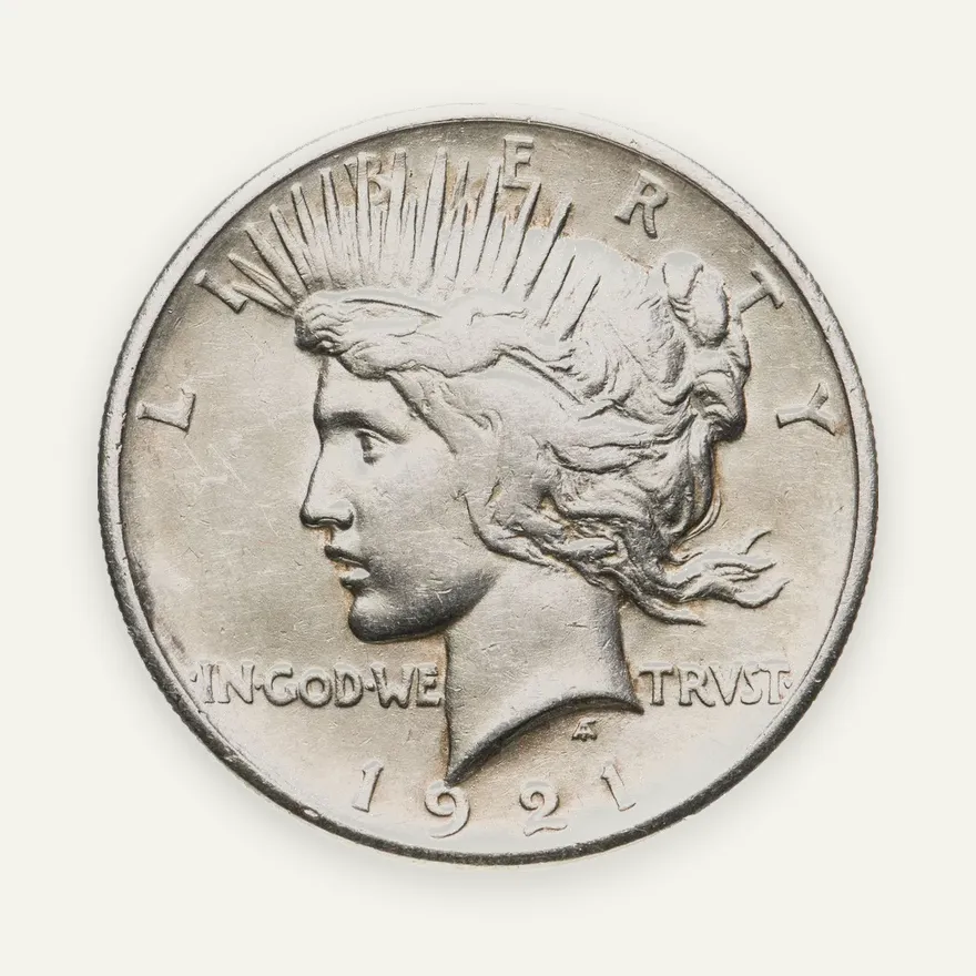 США 1 доллар (dollar) 1921  Peace Dollar (Мирный доллар), аверс