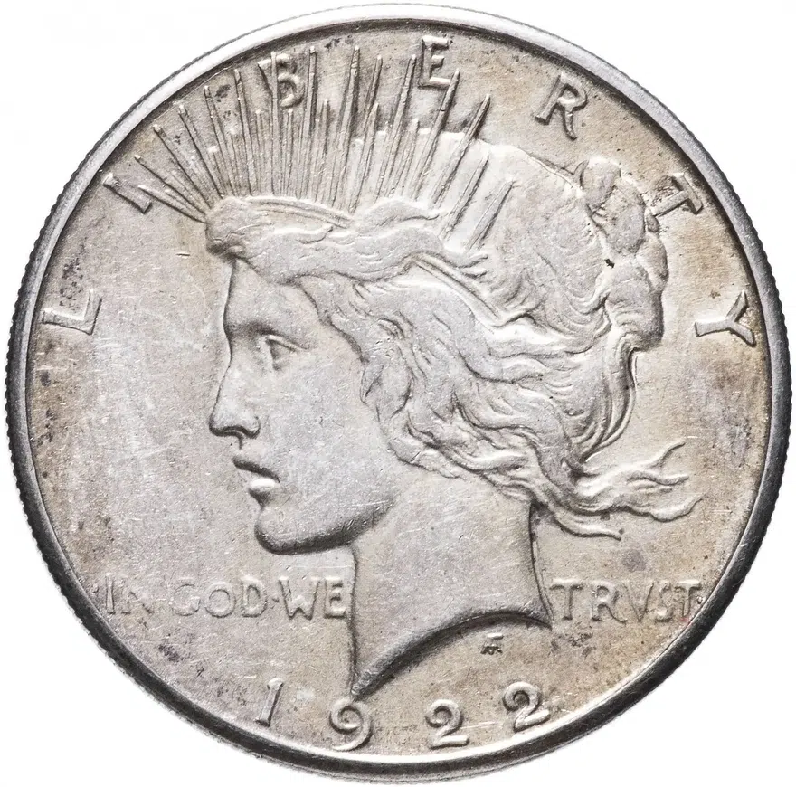 США 1 доллар 1922 S, аверс