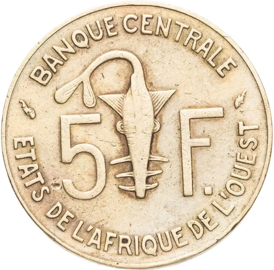 Западная Африка (BCEAO) 5 франков (francs) 1994